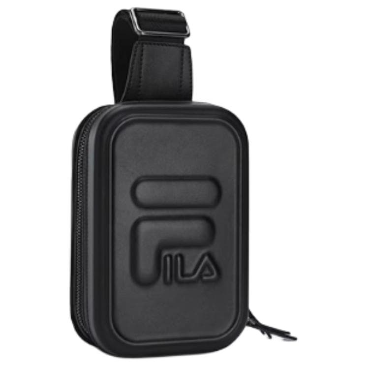 Нагрудная сумка FILA Полиуретановая Сумка через плечо (Слинг) Экстра Маленькая Унисекс Глубокий Черный - изображение 2