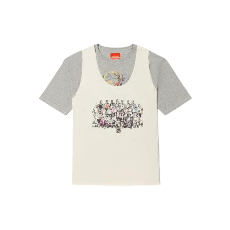 Футболка Vans X NIGEL CARBOURN TEE SS T-Shirt Унисекс Бежевый - изображение 1