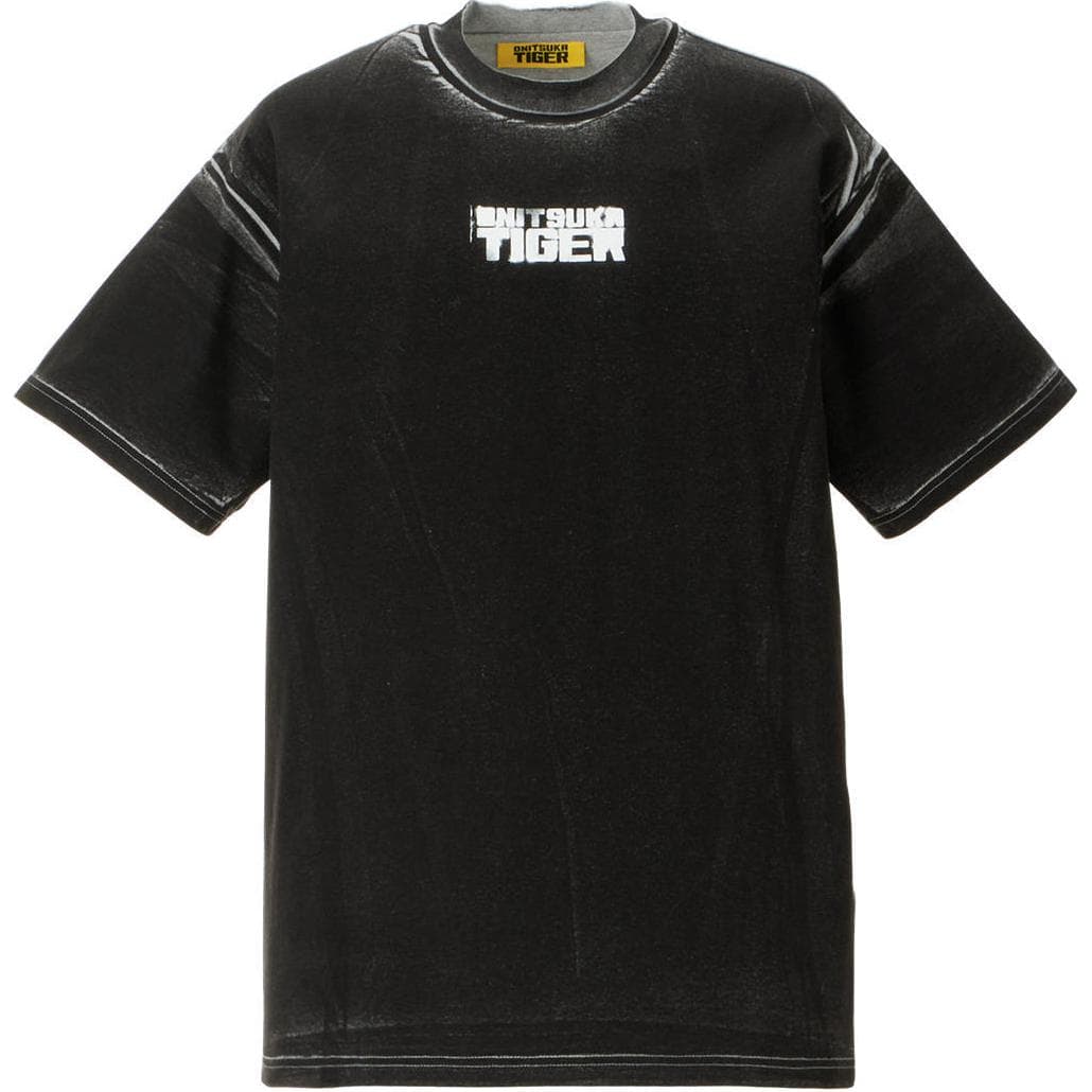 Футболка Onitsuka Tiger PRINTED T-Shirt Унисекс Фотиния Серый Черный - изображение 1