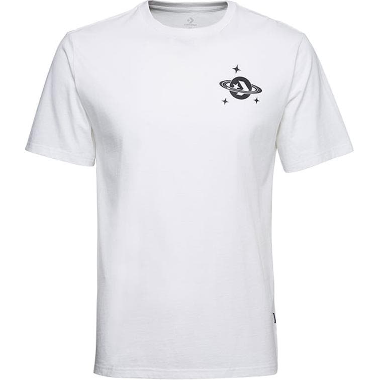 Футболка Converse Planet Hoop T-shirt мужской белый мягкий комфортный с логотипом - изображение 1