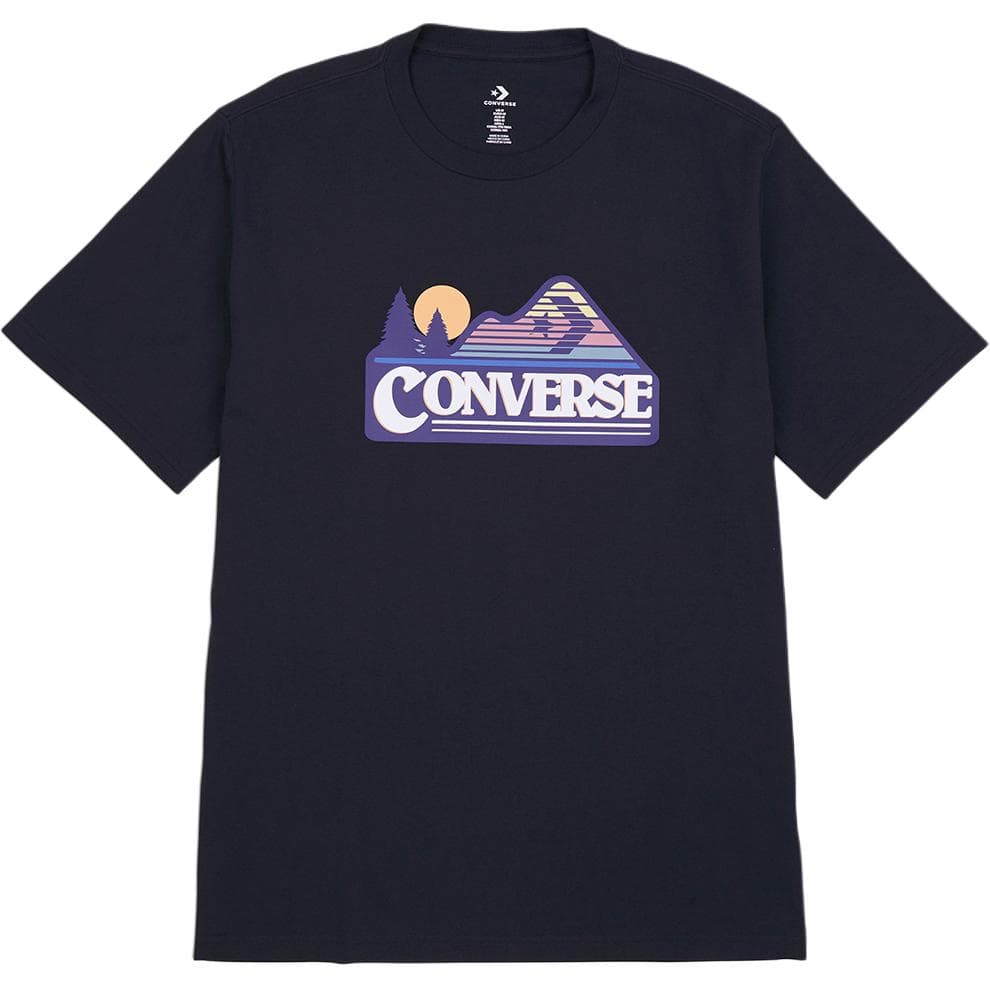Футболка Converse ELEVATED COLLECTION Футболка с круглым вырезом и логотипом бренда Мужской Черный - изображение 1