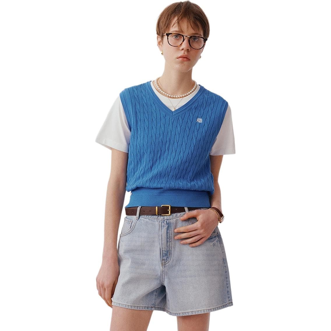 Кардиган Teenie Weenie Свитер Женский Синий - изображение 3