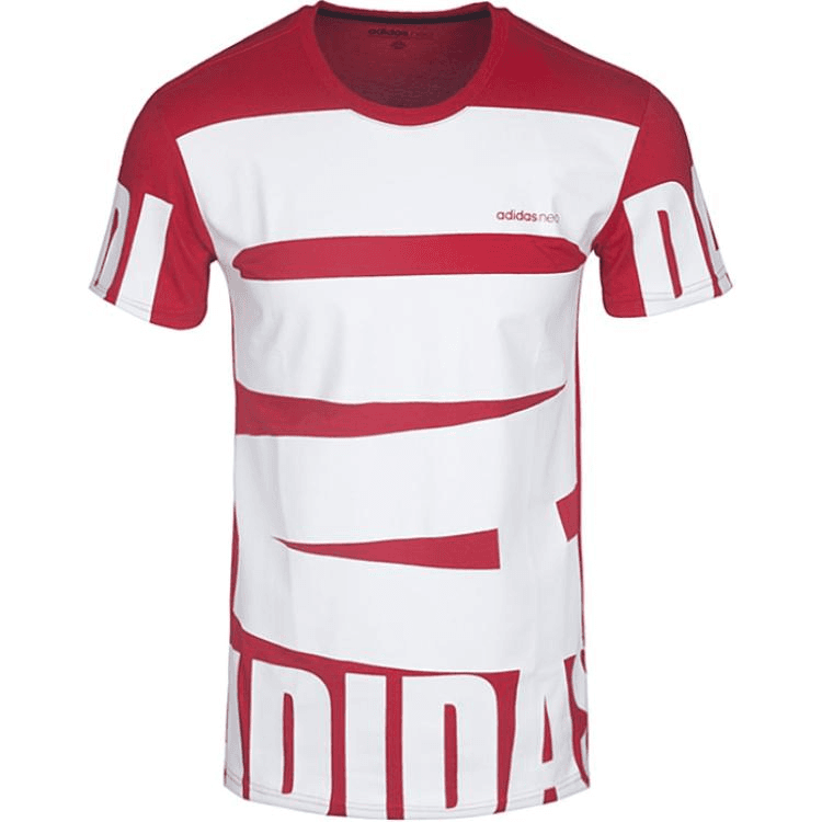 Футболка ADIDAS NEO Red Мужская T-рубашка - изображение 1