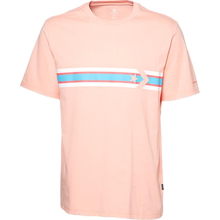 Футболка Converse Star CHEVRON T Рубашка Мужская Коралловый - изображение 1