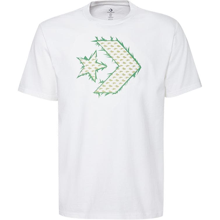 Футболка Converse T-shirt with logo, comfortable and soft, short sleeve, mens, white - изображение 1