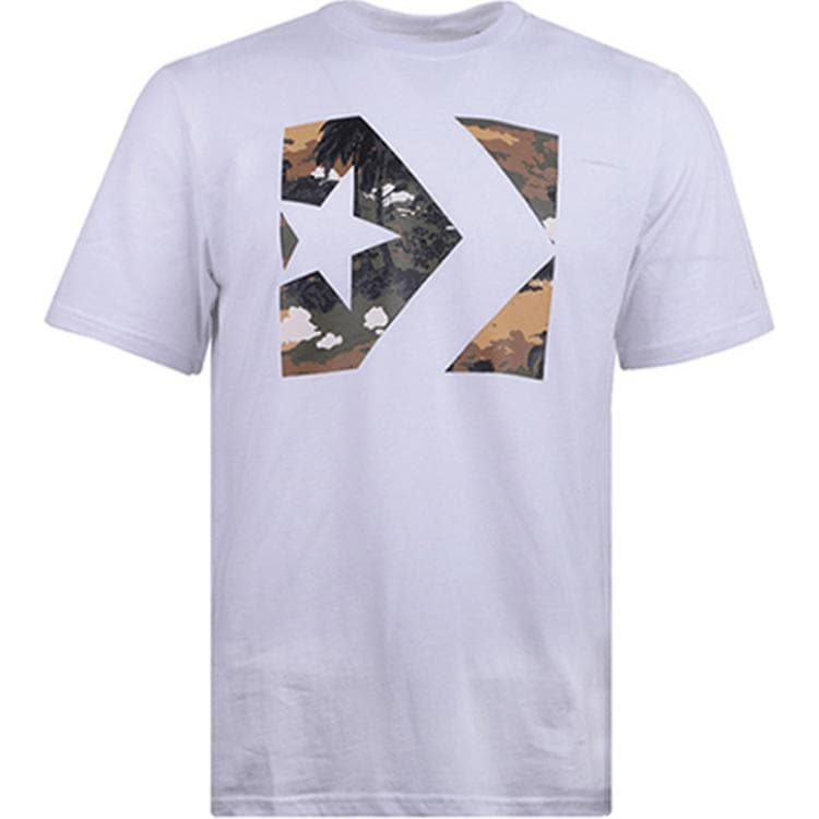 Футболка Конверс CHEVRON CAMO FILLtee T-рубашка Мужская Белая - изображение 1