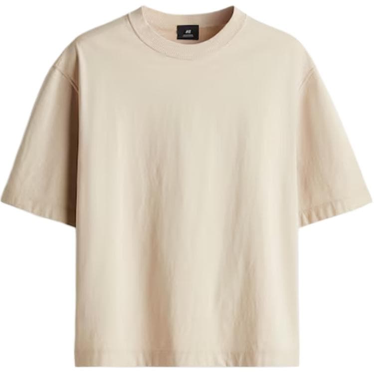 Футболка H&M Light Beige Мужские T-рубашки - изображение 1