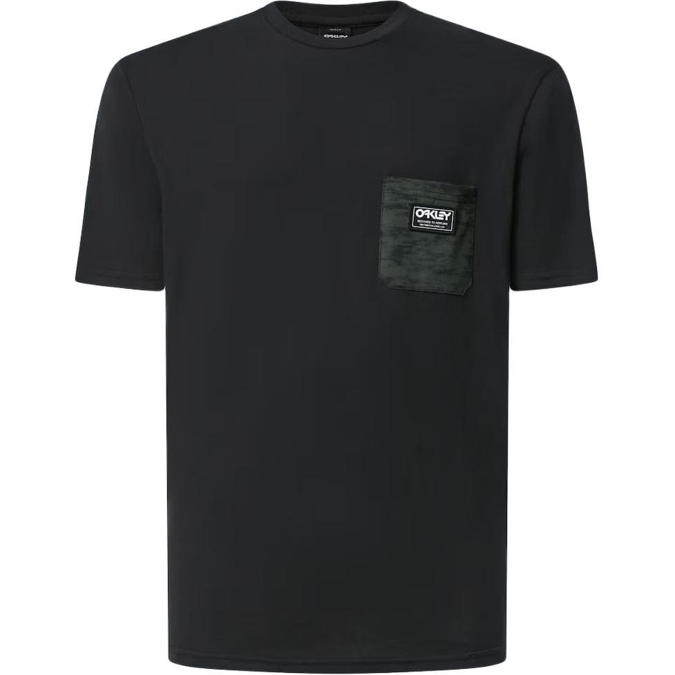 Футболка Oakley Классическая рубашка B1B с карманом мужская черная - изображение 1