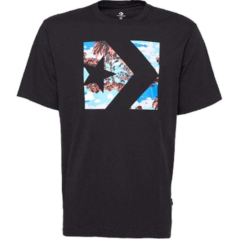 Футболка Конверс CHEVRON CAMO FILLtee T Рубашка Мужская Черная - изображение 1
