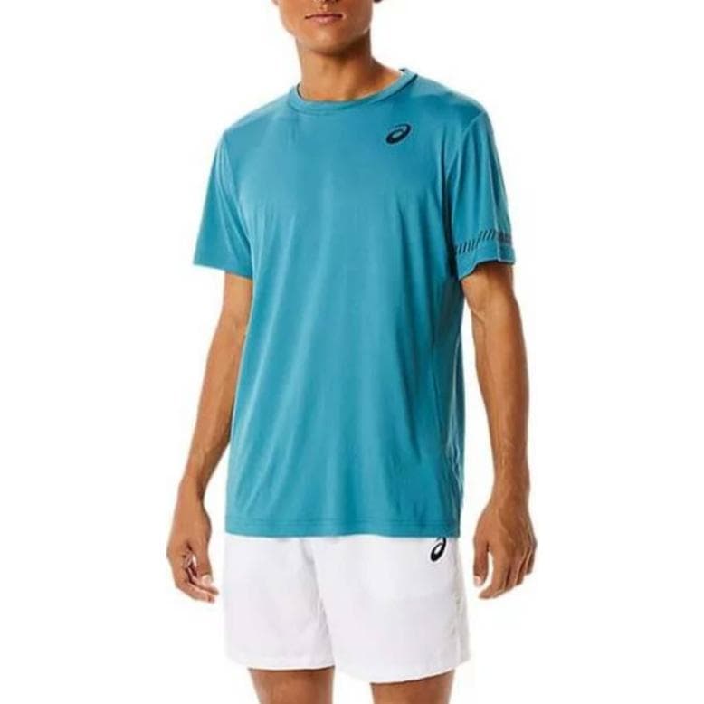 Футболка Asics Синий Мужской T-Рубашки - изображение 1