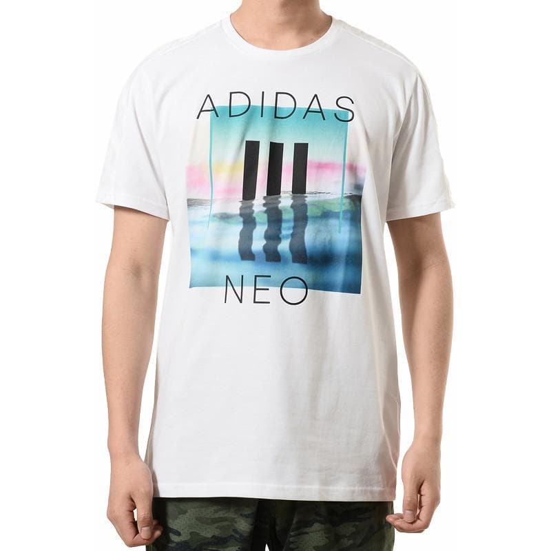 Футболка ADIDAS NEO Белый Мужской T-Рубашки - изображение 1