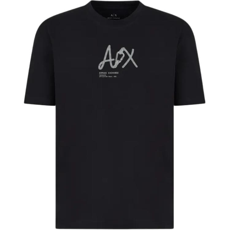 Футболка ARMANI EXCHANGE AE T Рубашка Мужская Черная - изображение 1