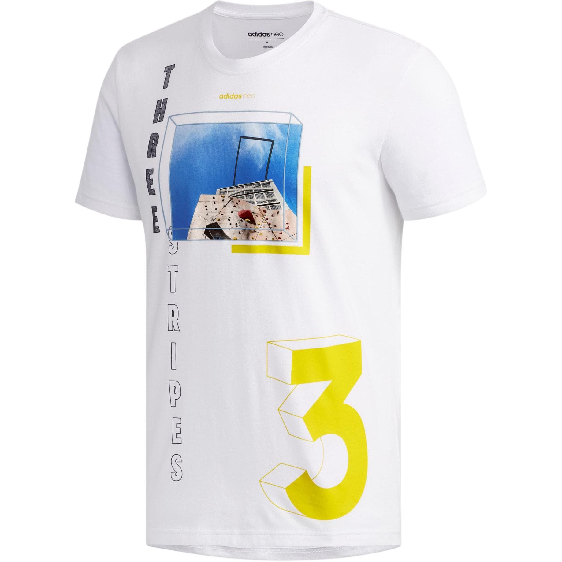 Футболка ADIDAS NEO Белый Мужской T-Рубашки - изображение 1