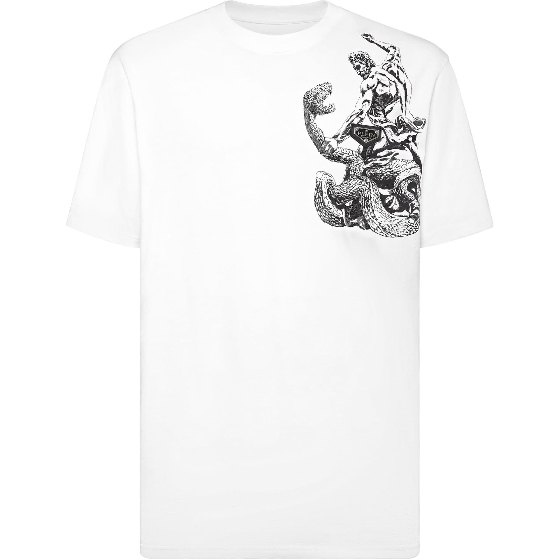 Футболка PHILIPP PLEIN FW24 T Рубашка Мужская Белая - изображение 1