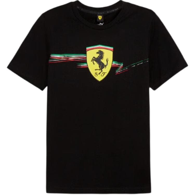 Футболка PUMA SCUDERIA FERRARI Мужские Черные Футболки - изображение 1