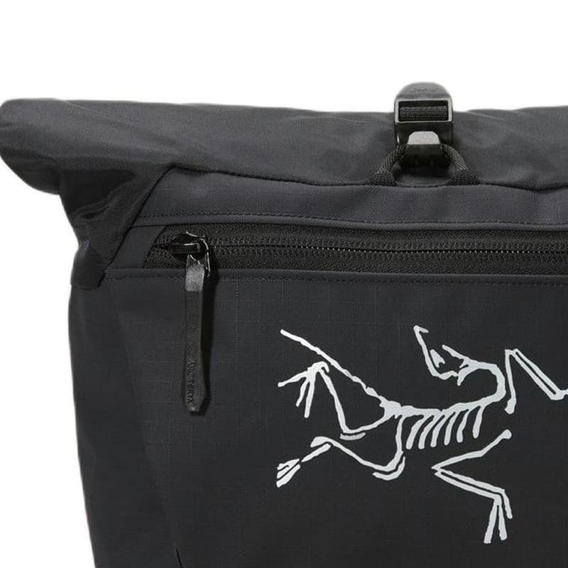 Arcteryx 3,5L Logo Sports Handbag Сумка походная Переработанный нейлон Черный Мужской - изображение 4