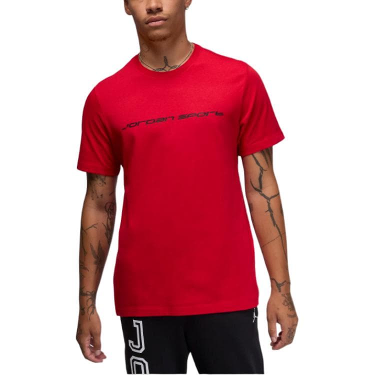 Футболка Jordan Sport Dri Fit T-Shirt Мужская Фитнес-Красная - изображение 1