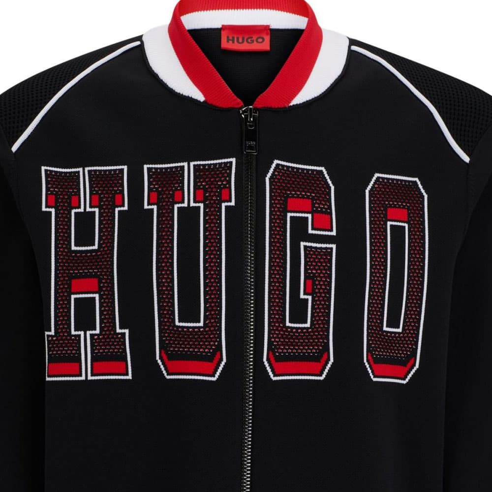 Куртка HUGO BOSS Relaxed-Fit Bomber Jacket With Sporty Logo V - изображение 3