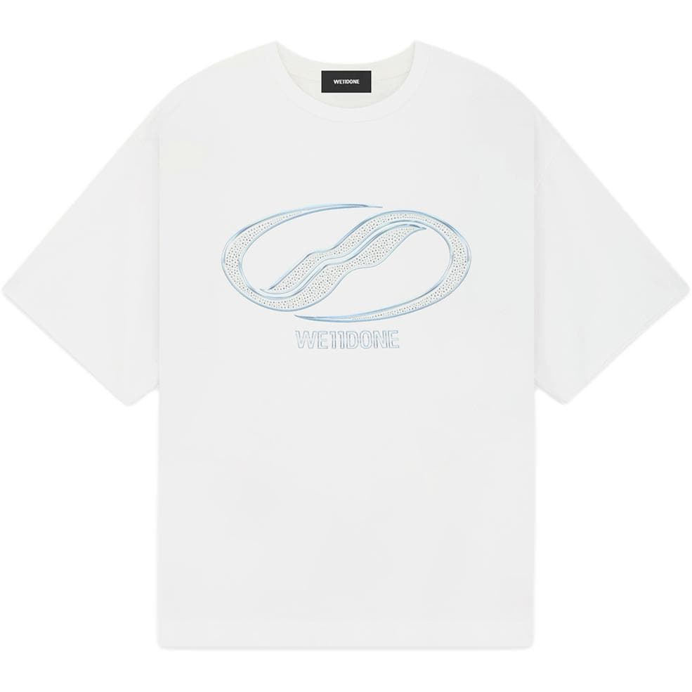 Футболка WE11DONE SS25 T-Shirt Унисекс Белый - изображение 1