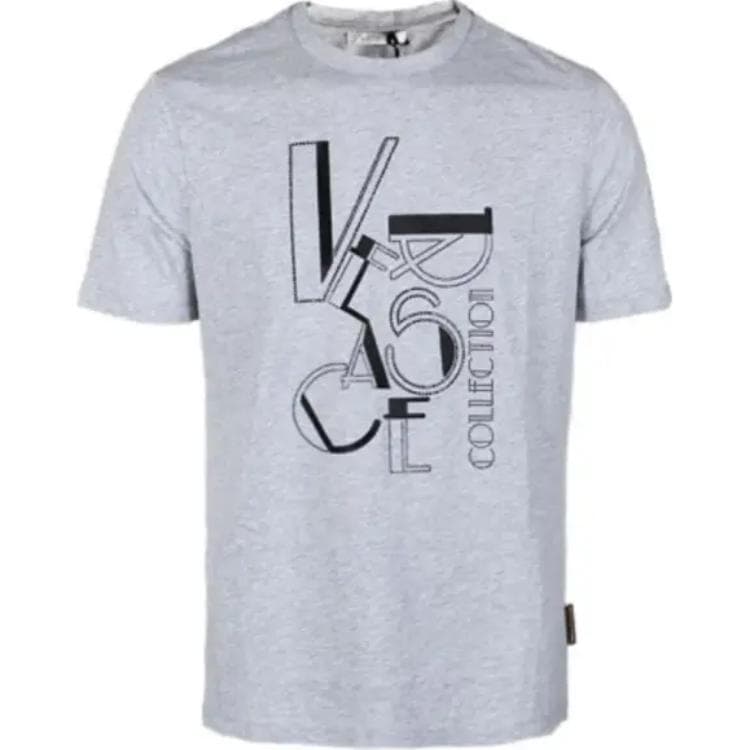 Футболка VERSACE JEANS COUTURE T-Рубашка Мужская Серого цвета - изображение 1