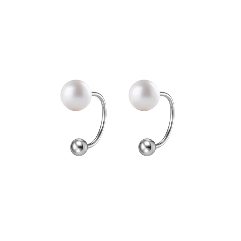 Серьги ONEKISS 999 Серебряная игла Серебряное содержание примерно 0,045G Золото покрытый медью Жемчужные серьги Женские - изображение 1