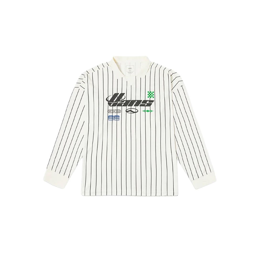 Футболка Vans SS25 T Рубашка Мужская Экрю Полосы - изображение 1