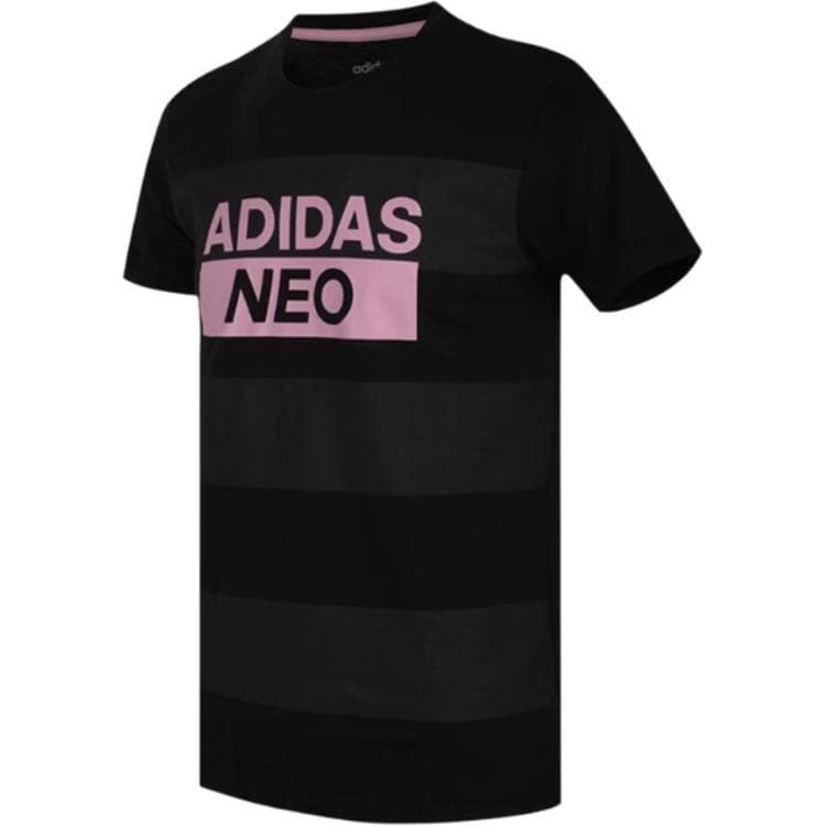 Футболка ADIDAS NEO Мужские Черные T-рубашки - изображение 1