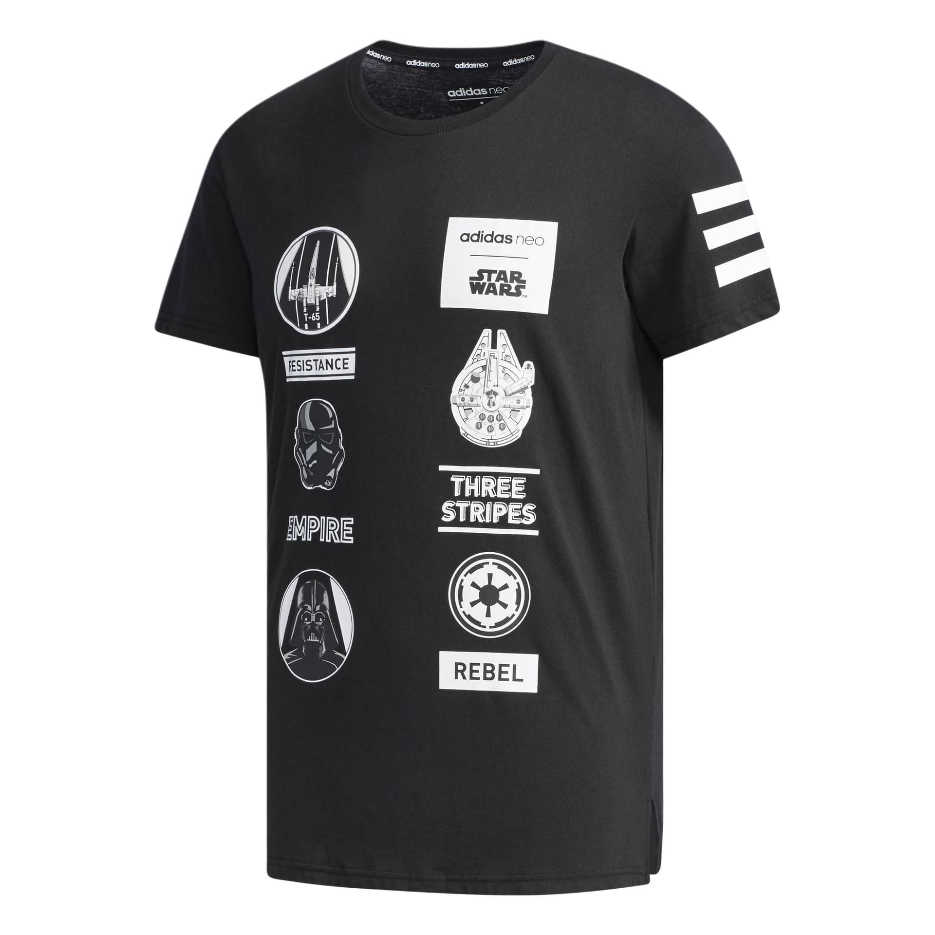 Футболка Adidas Neo X XINGQIUDAZHAN LIANMINGKUAN T Рубашка Мужская Черная - изображение 1
