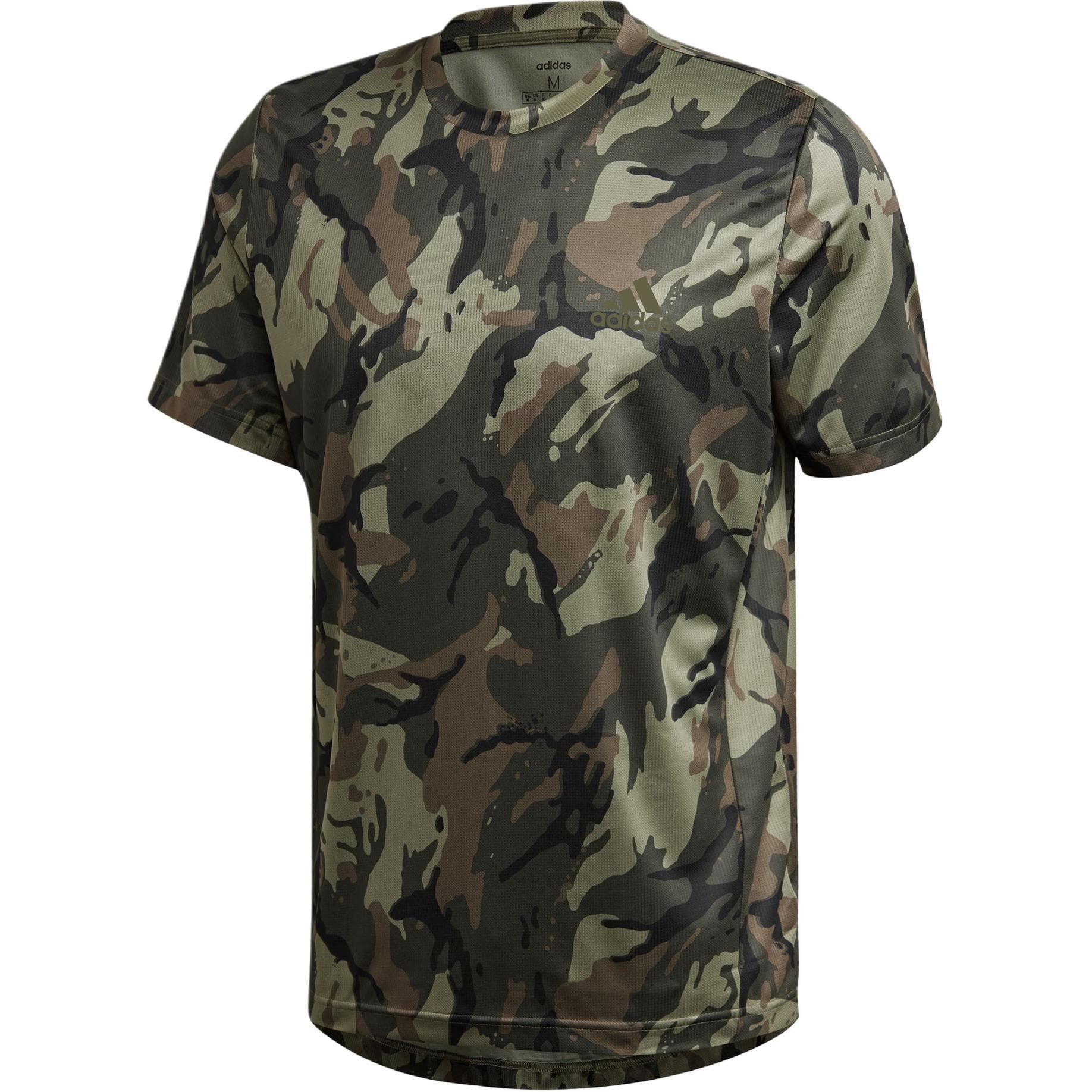 Футболка Adidas T-Shirt Мужская Зеленая Черная - изображение 1