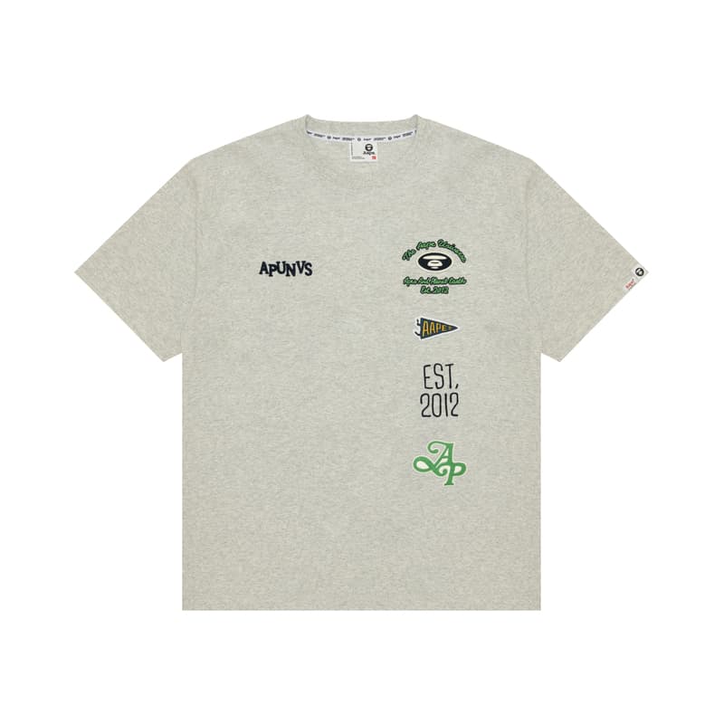 Футболка Aape SS25 T Рубашка Мужская Белая Серая - изображение 1