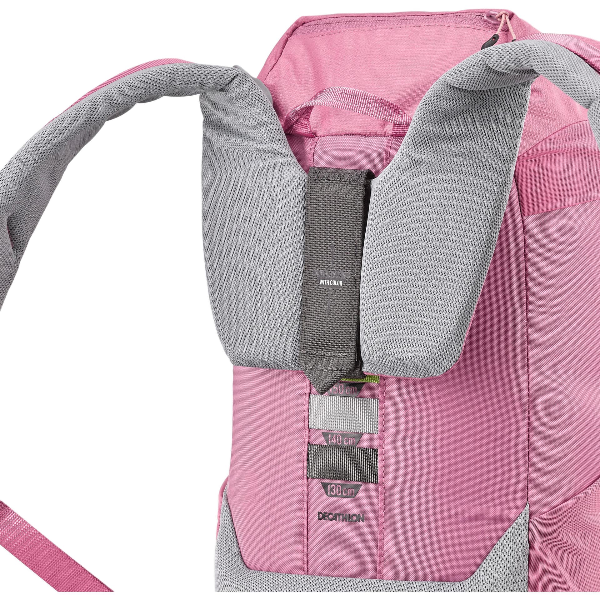 DECATHLON MH500 18L Альпинистский рюкзак для активного отдыха сумка полиэстер темно-розовый детская - изображение 4