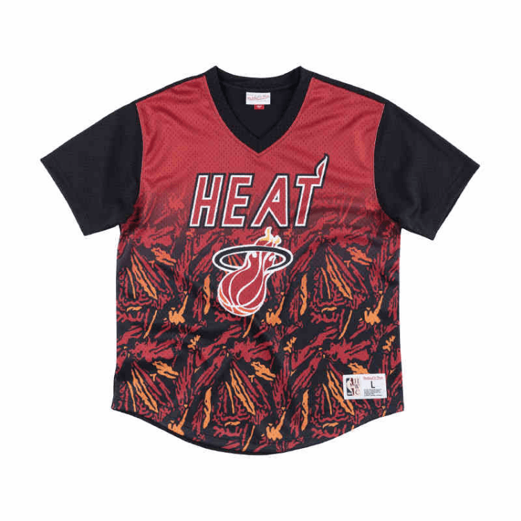 Футболка Mitchell Ness T-Shirt Унисекс Красный Черный - изображение 1