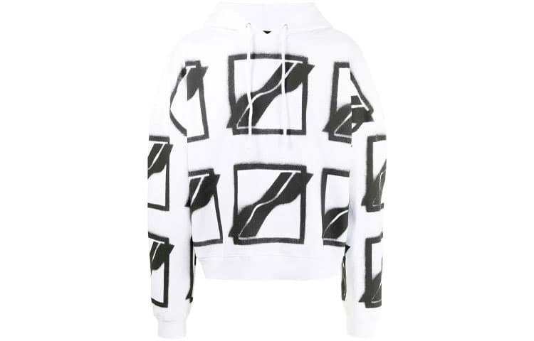 Худи WE11DONE SS21 Big Logo All Over Logo - изображение 1