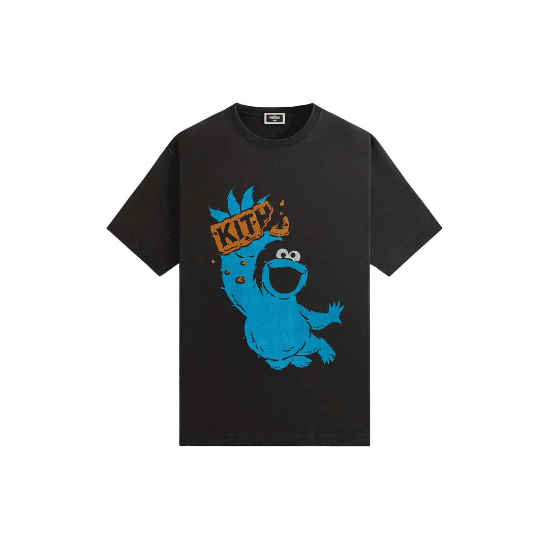 Футболка KITH X SESAME STREET FW24 T-рубашка Мужская Черная - изображение 1