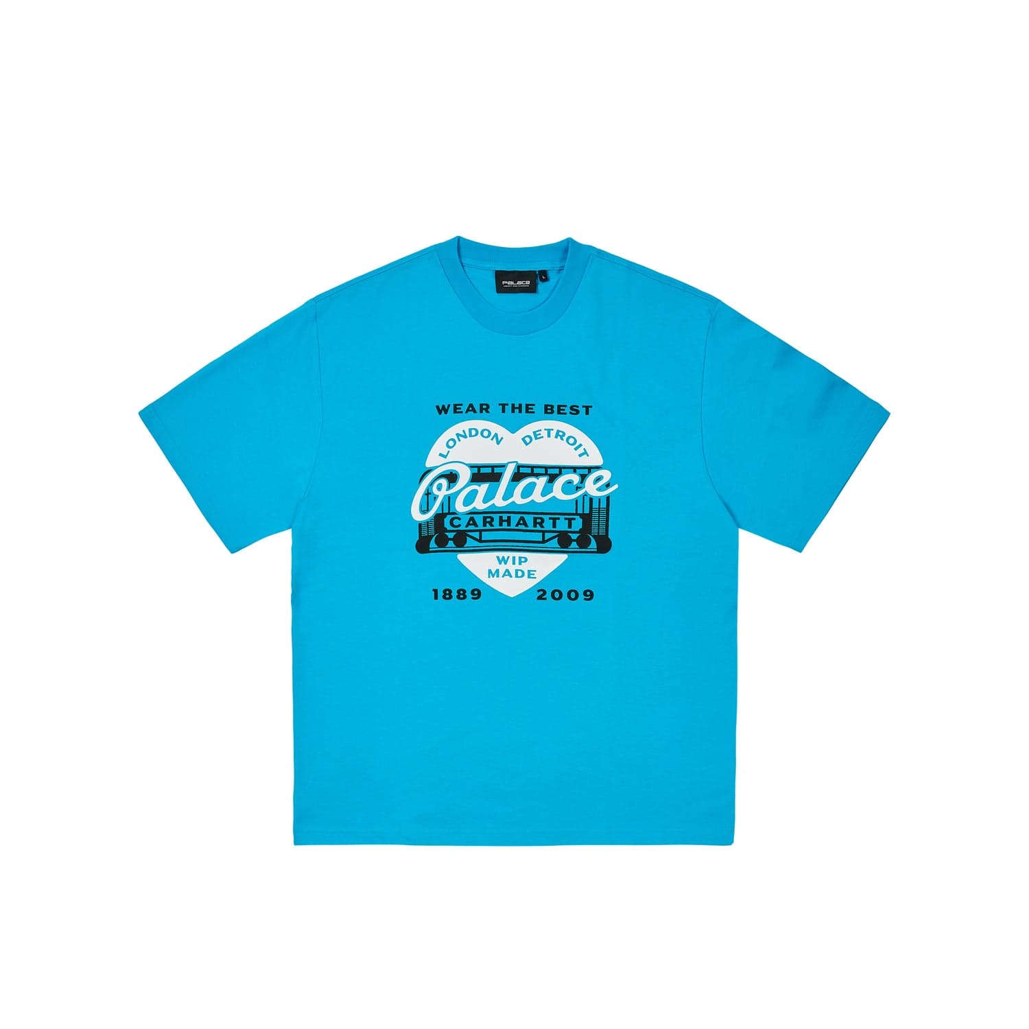 Футболка Palace X Carhartt WIP Коллаборация T-Shirt Унисекс Синий - изображение 1