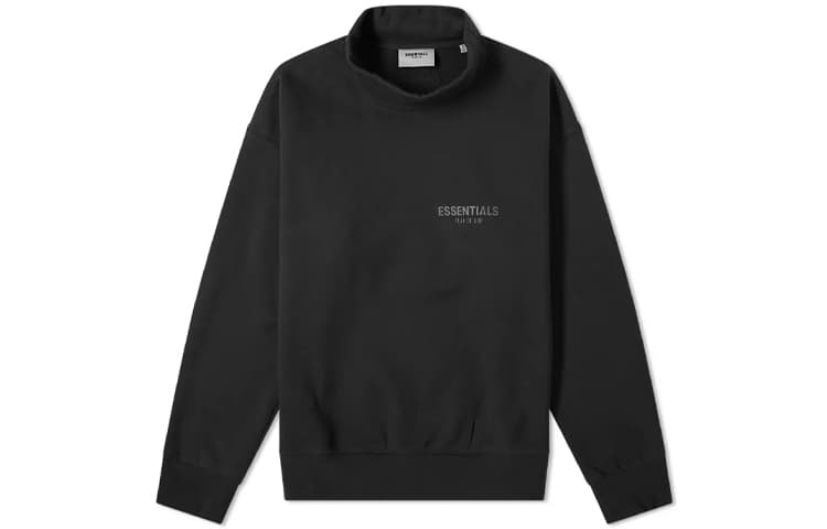 Худи Fear of God Essentials FW20 Mock Neck Sweat Black - изображение 1