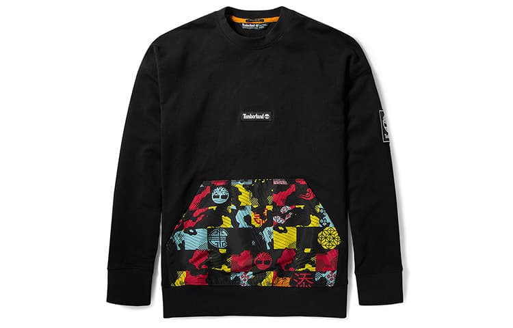 Кофта Timberland New Year Print Crewneck Sweatshirt Black - изображение 1