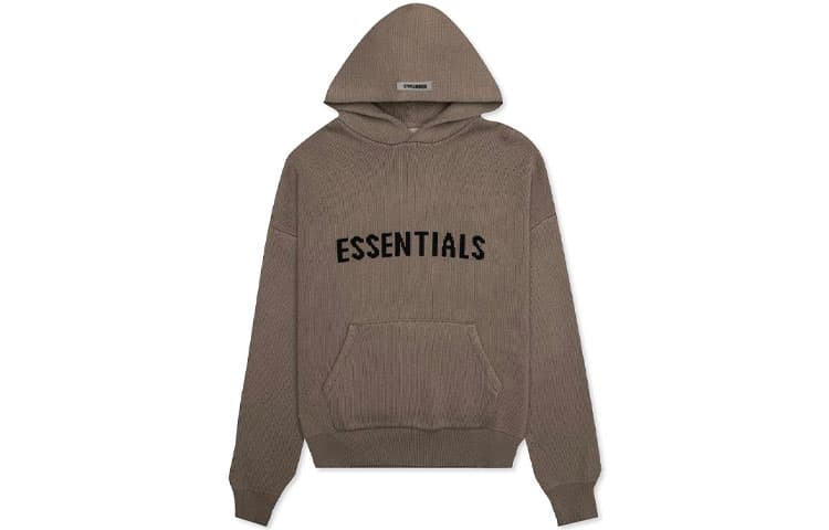 Худи Fear of God Essentials FW20 Knit Hoodie Taupe - изображение 1