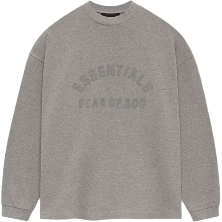 Футболка Fear of God Essentials SS24 HEAVY LS TEE T Heather Grey - изображение 1