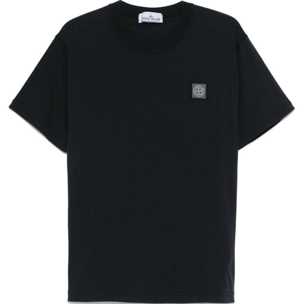 Футболка STONE ISLAND T-Рубашка Мужская Синяя - изображение 1