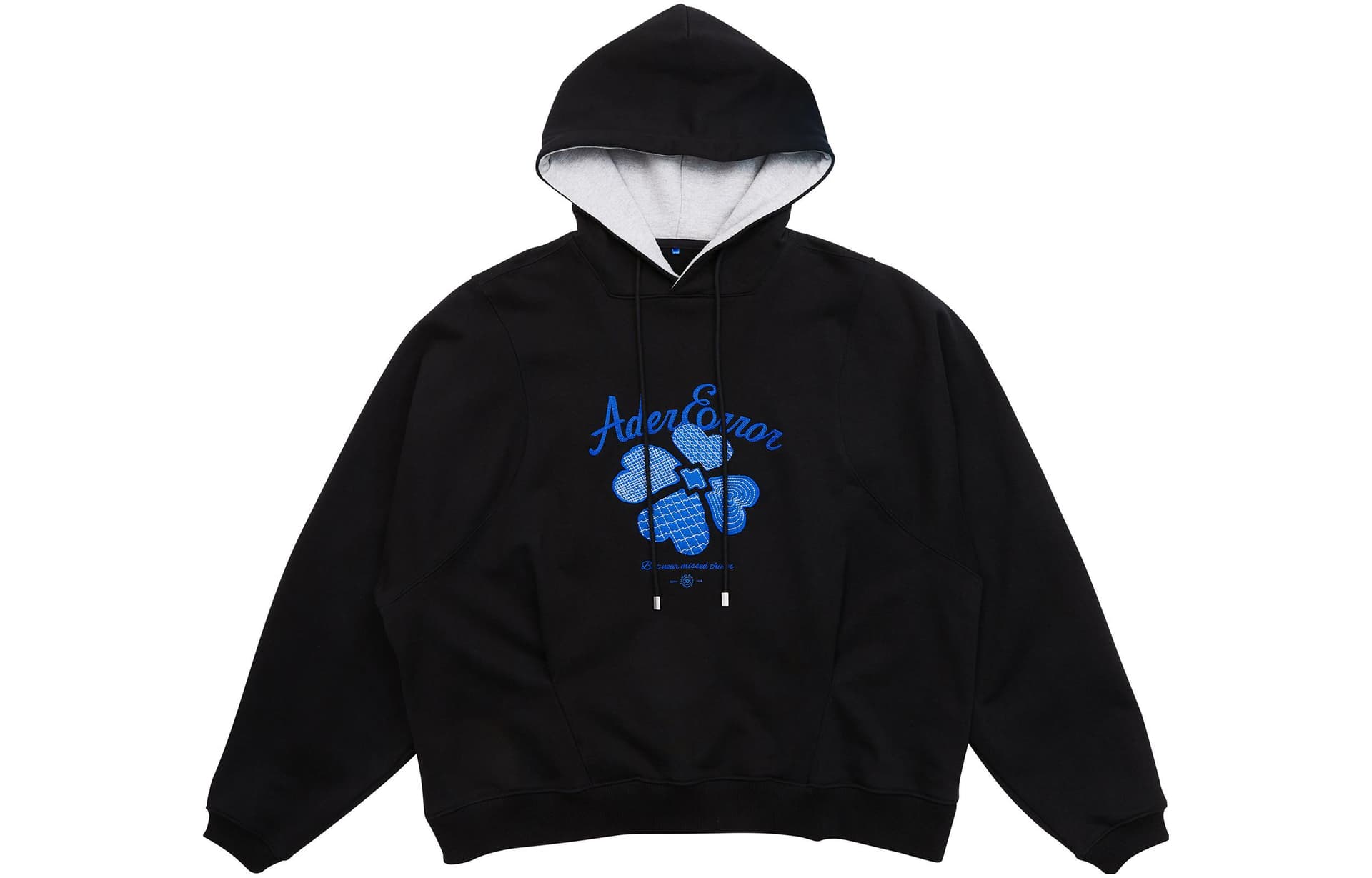 Худи ADER ERROR Through Editism Hoodie Black - изображение 1