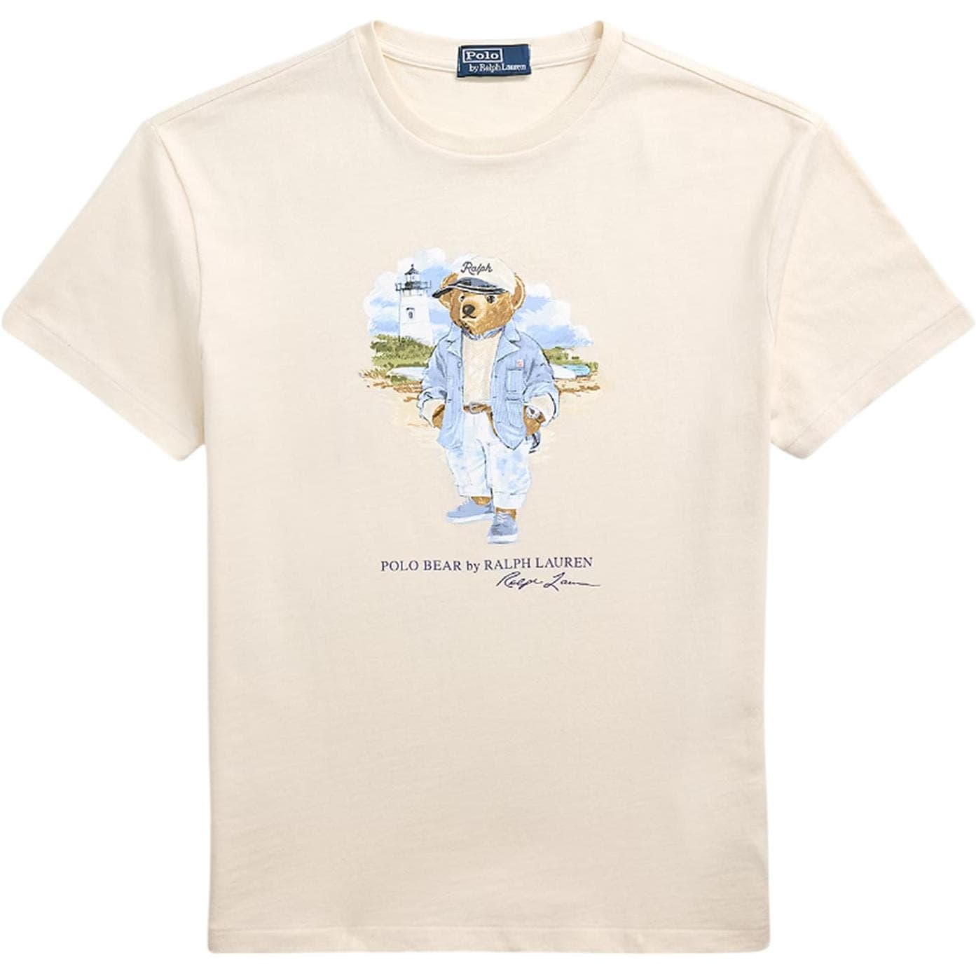 Футболка Polo Ralph Lauren Polo Bear T Рубашка Классическая версия Мужская Белая - изображение 1