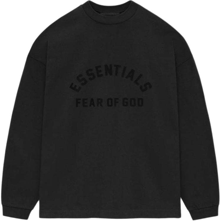 Футболка Fear of God Essentials SS24 HEAVY LS TEE T Black - изображение 1