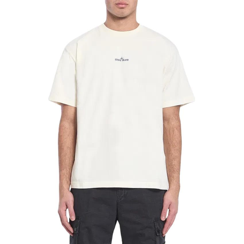 Футболка Stone Island Logo Print T-Shirt White - изображение 2