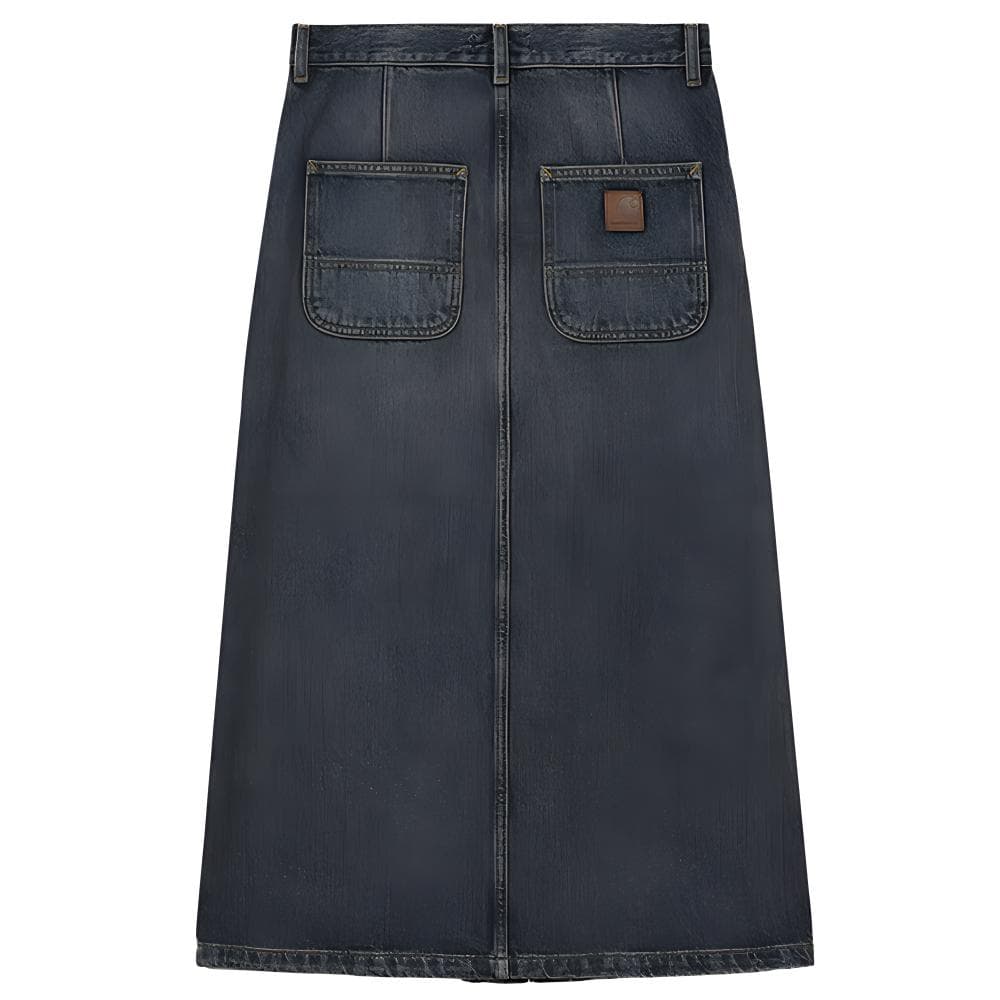 Carhartt WIP SS25 Denim Длинная Юбка Женская Светло-Синяя - изображение 2