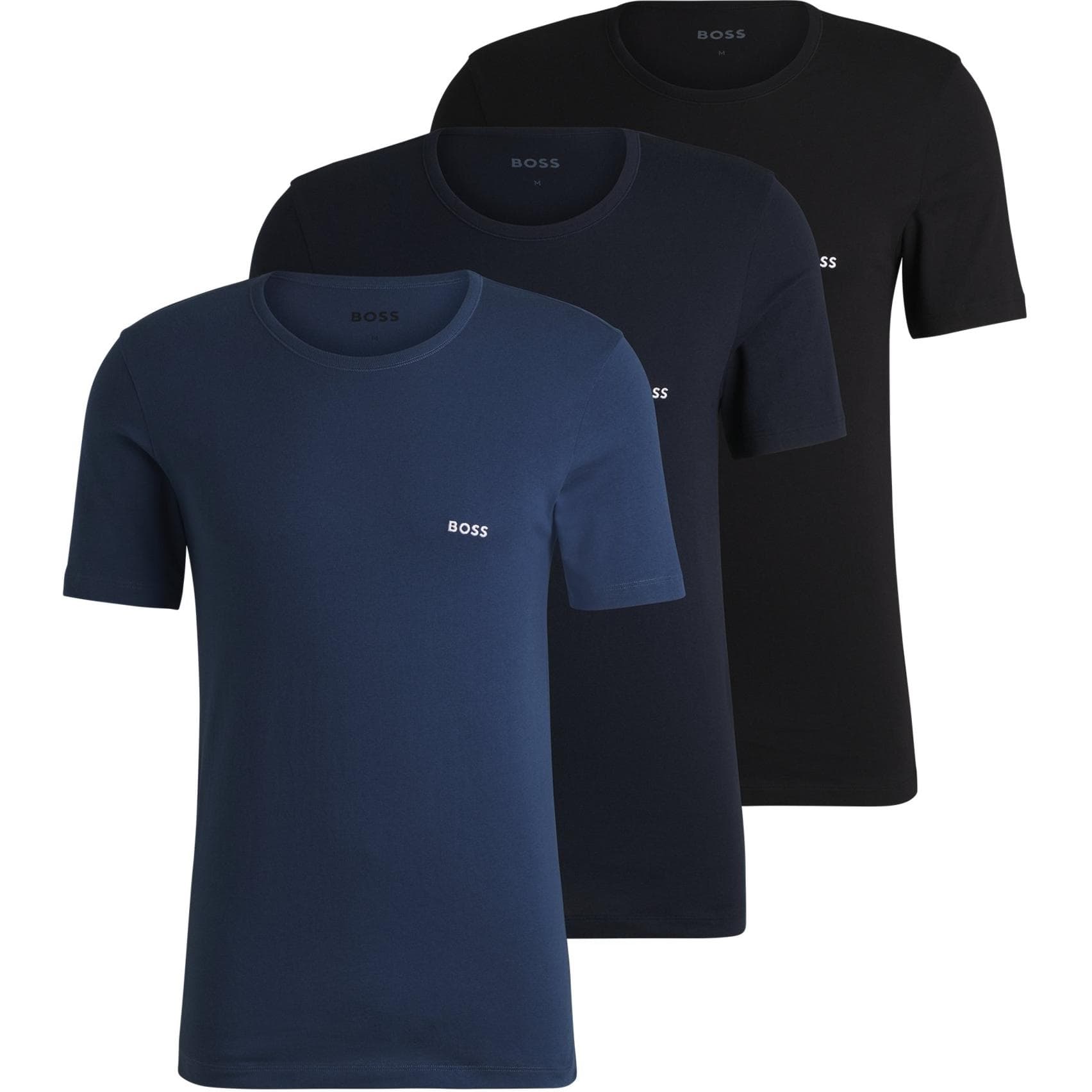 Футболка Hugo Boss T-Рубашка Стандартная Мужская 3 Пачки - изображение 1