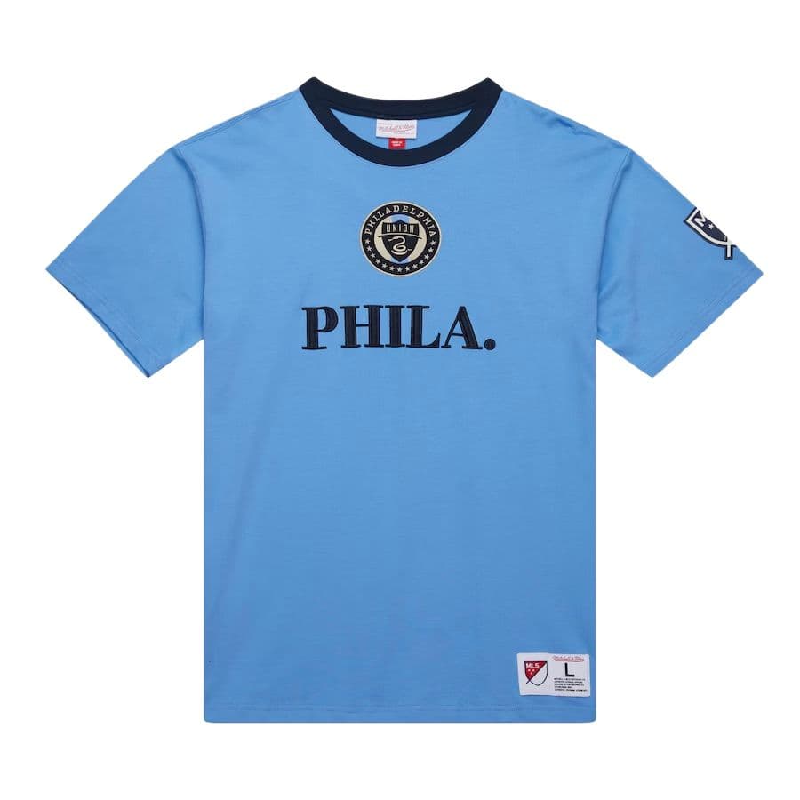 Футболка Mitchell Ness x MLS T-Shirt Мужской Светло-Синий - изображение 1