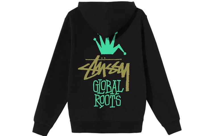 Худи Stussy GLOBAL ROOTS HOOD Logo - изображение 1