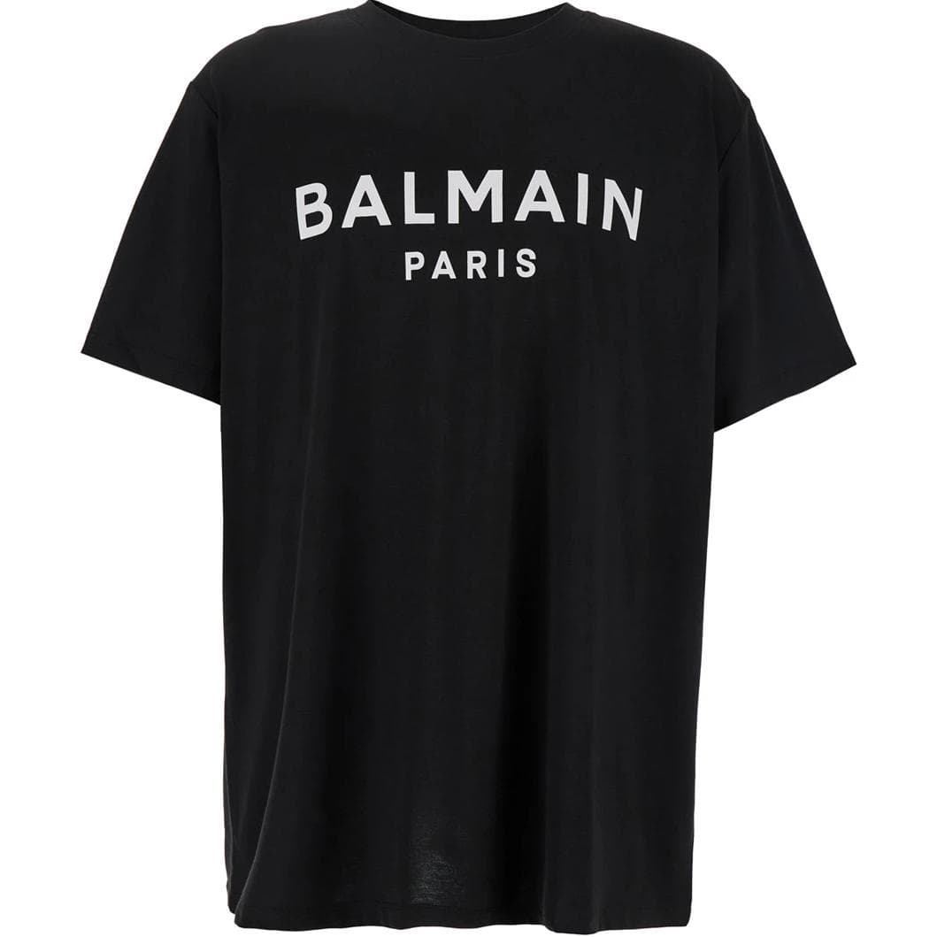 Футболка BALMAIN Мужские черные T-рубашки