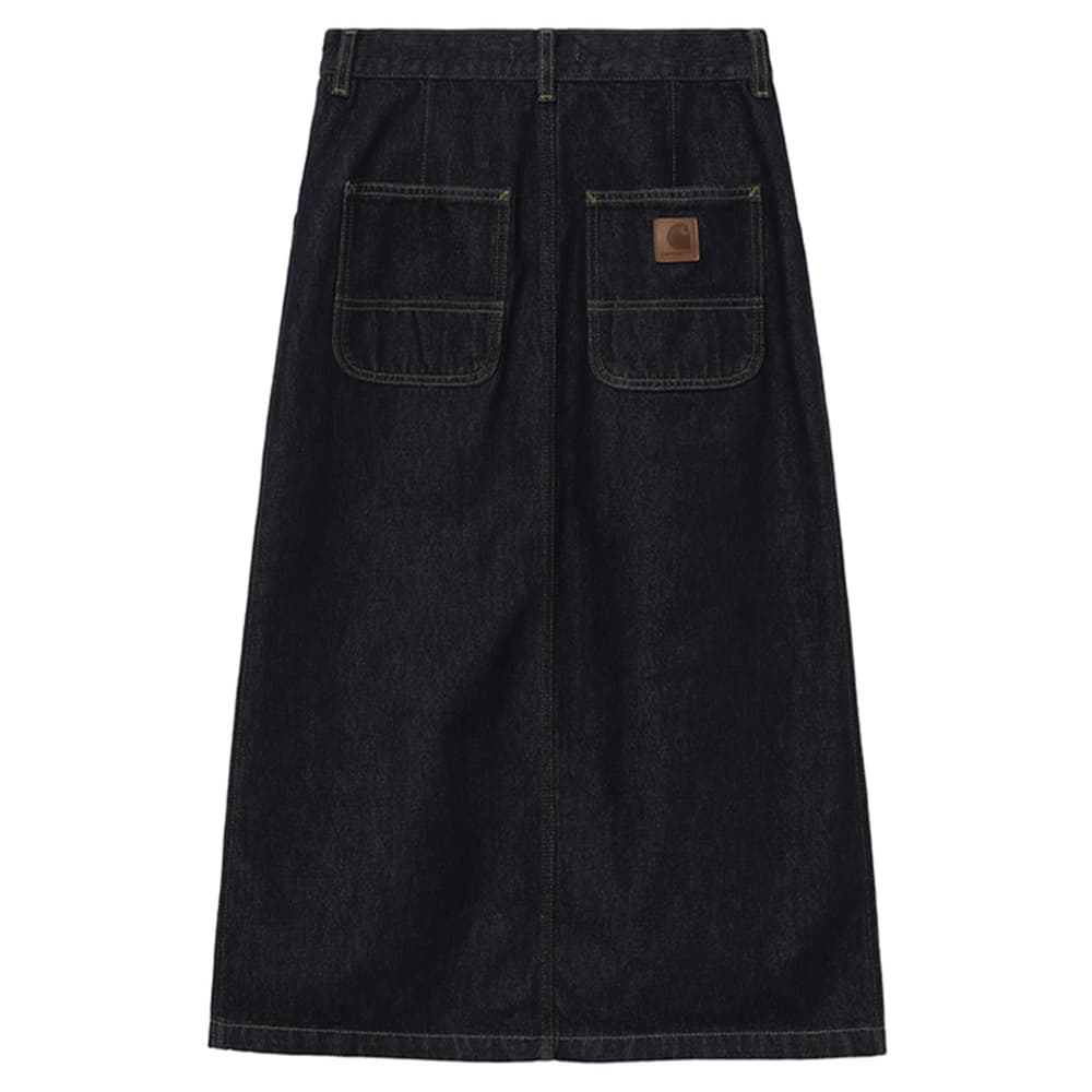 Carhartt WIP SS25 Denim Длинная Юбка Женская Темно-Синяя - изображение 2